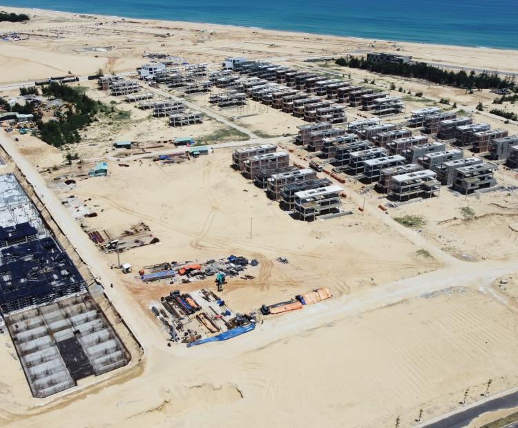 Một dự án khu đô thị đang được triển khai trong Khu kinh tế Nhơn Hội